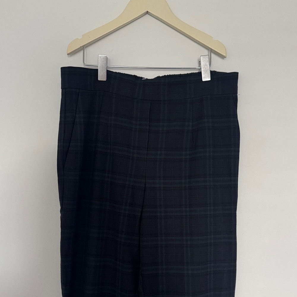 Babaton Dark Plaid Dress Pants